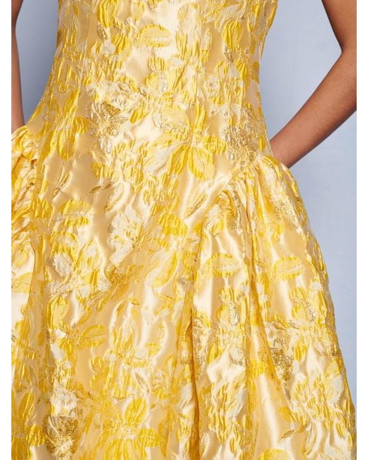 Sister Jane Multicolor Dream Ochre Jacquard Midi Dress