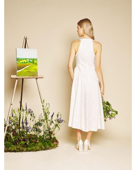 Sister Jane Multicolor Lily Jacquard Rosette Midi Dress