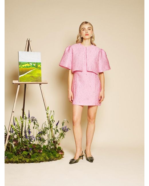 Sister Jane Pink Céleste Gem Jacquard Jacket