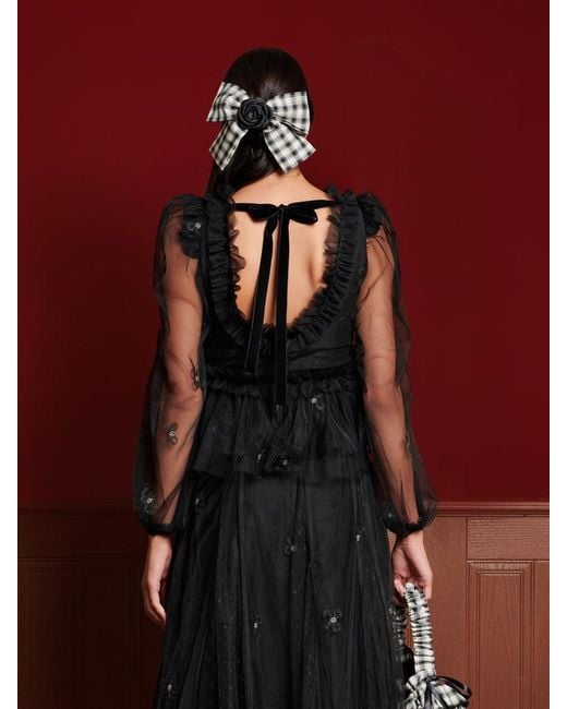 Sister Jane Red Dream Voyage Tulle Top