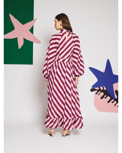 Sister Jane Pink Menton Stripe Maxi Dress