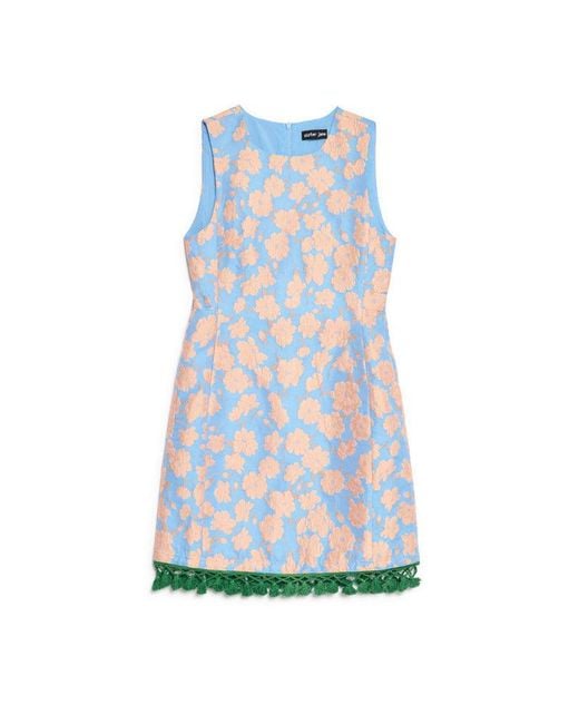 Sister Jane Blue Theros Jacquard Mini Dress