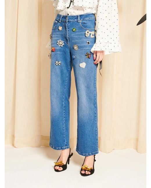 Sister Jane Blue Dream Couleur Brooch Jeans
