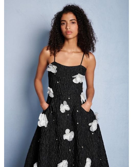 Sister Jane Blue Dream Myra Applique Midi Dress