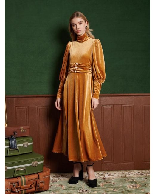 slim fit dress slacks Siesta Dress // Green Ditsy