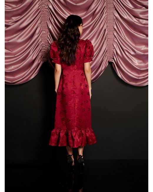 Sister Jane Red Carnival Hearts Midi Dress