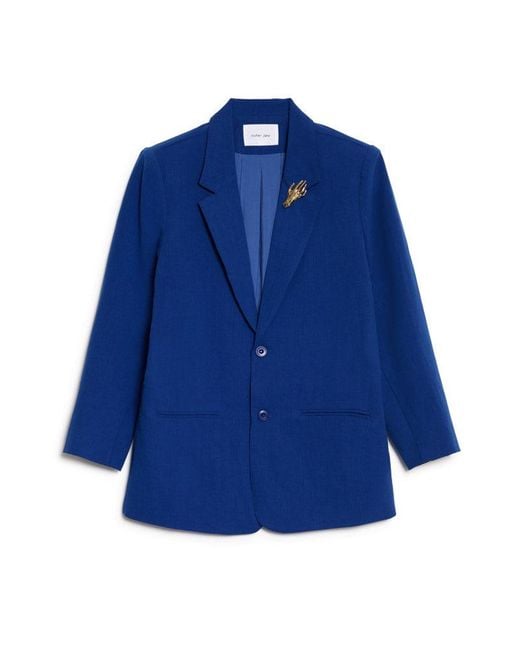 Sister Jane Blue Manon Single Breasted Blazer