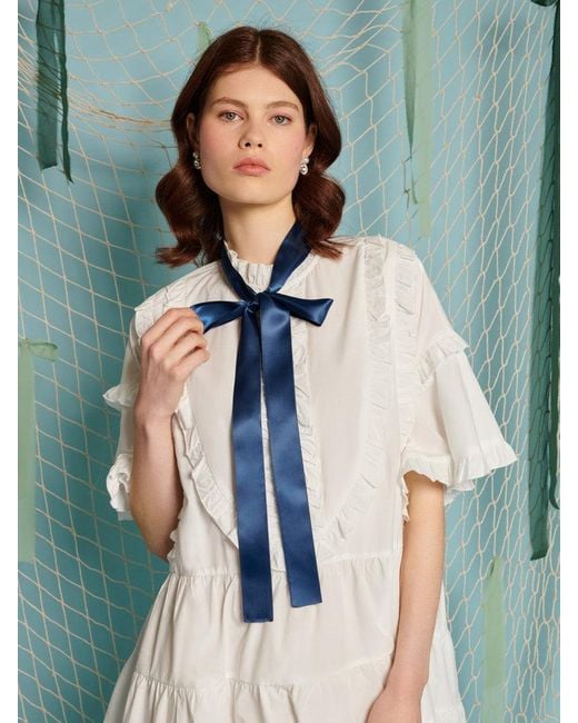 Sister Jane Green Seaboard Ruffle Mini Dress