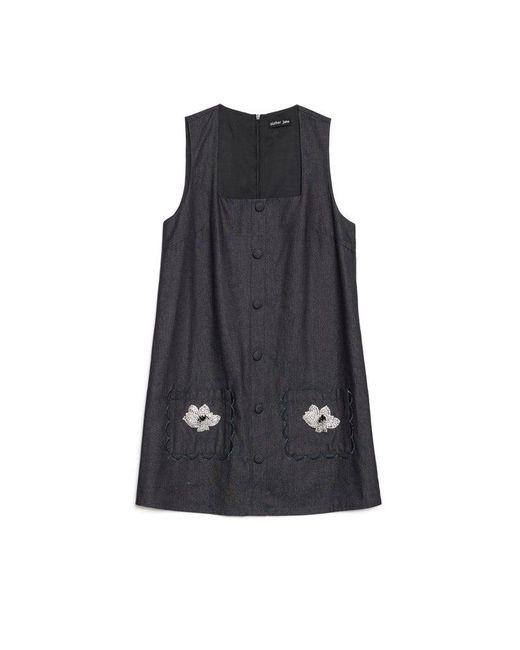 Sister Jane Natural Rosemary Denim Mini Dress