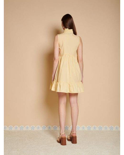 Sister Jane Natural Buttermilk Bow Mini Dress