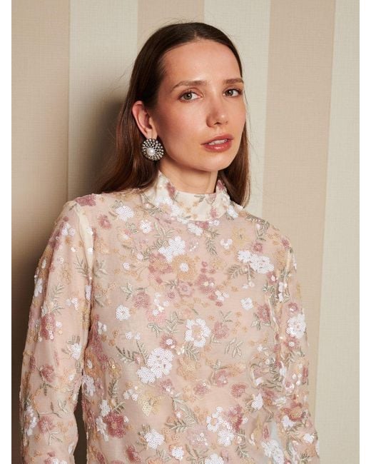 Sister Jane Blue Dream Wallpaper Sequin Top