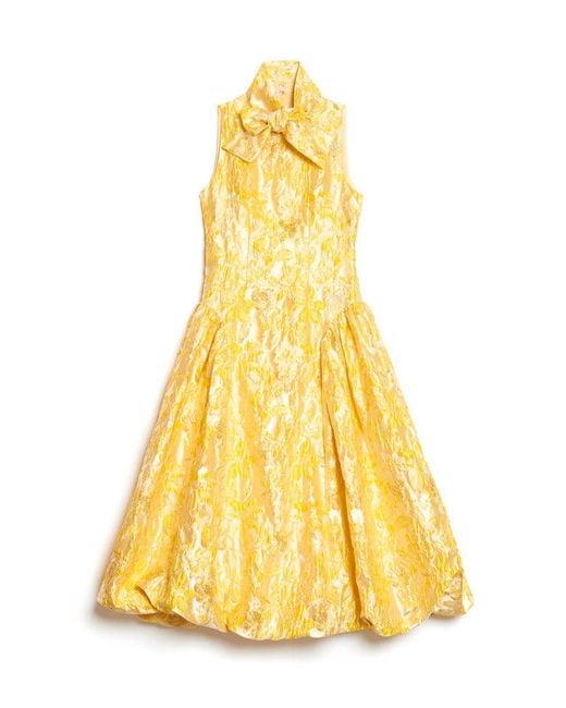 Sister Jane Multicolor Dream Ochre Jacquard Midi Dress