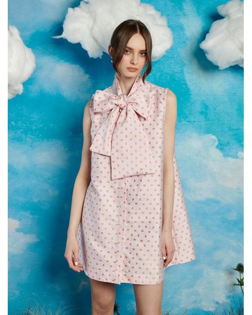 SISTER JANE SCREENPLAY JACQUARD BOW TOP 225