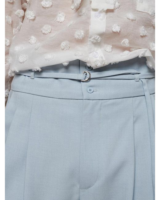 Sister Jane Blue Evander High Waisted Trousers