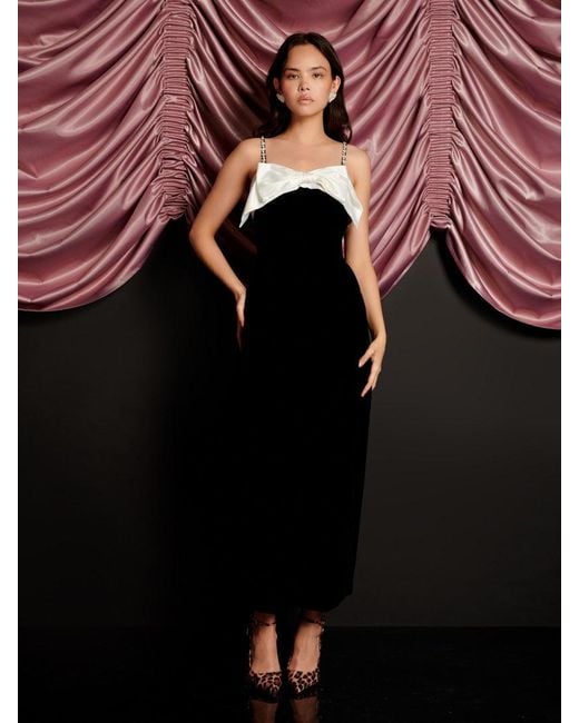 Sister Jane Black Kelly Velvet Maxi Dress