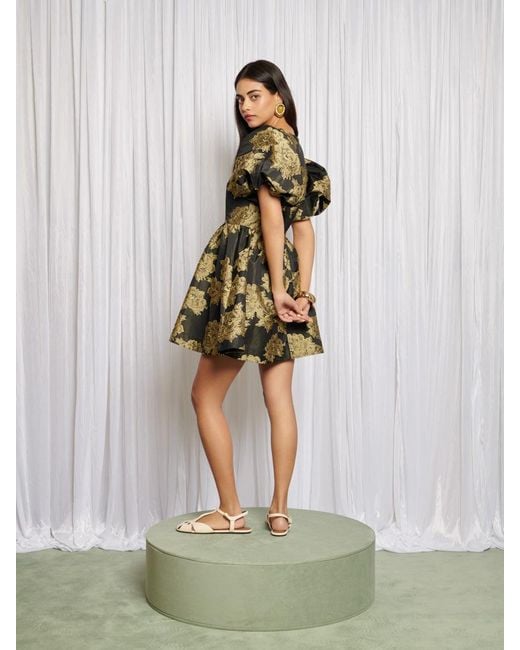 Sister Jane Green Clover Jacquard Mini Dress
