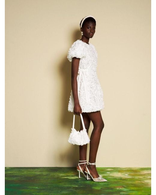 Sister Jane Natural Dream Petalscape Tulle Mini Dress
