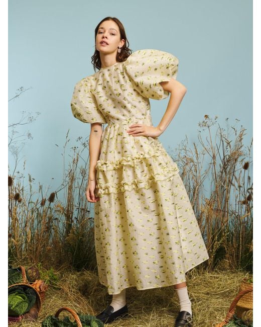 Sister Jane Multicolor Dream Meadow Jacquard Midi Dress