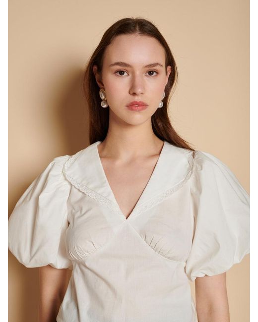 Sister Jane Natural Stuga Cropped Top