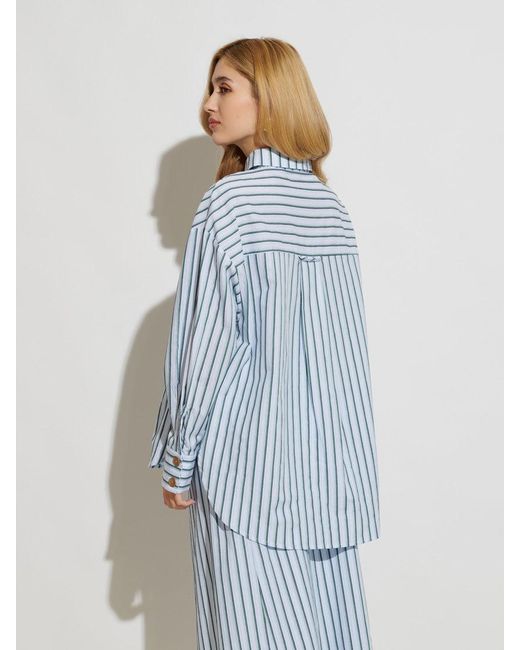 Sister Jane Blue Ghospell Saafiya Striped Shirt