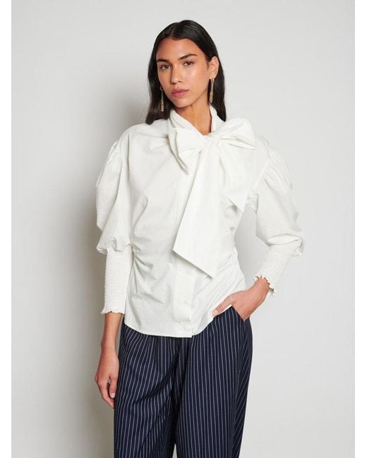 Sister Jane White Ghospell Vittoria Bow Blouse