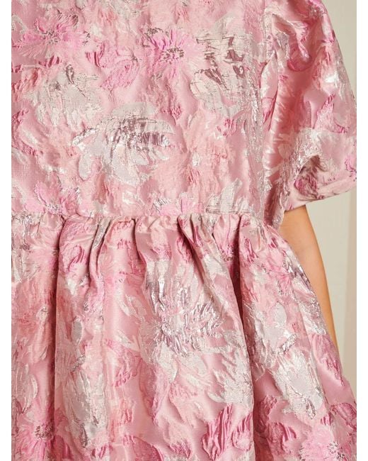 Sister Jane Pink Dream Jam Jar Jacquard Mini Dress