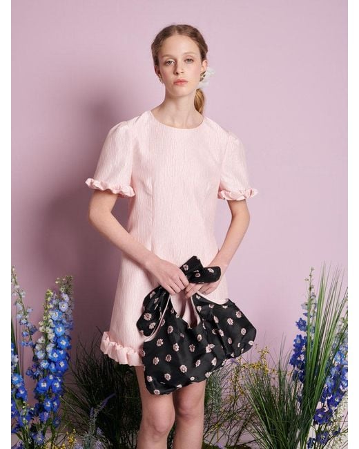 Sister Jane Pink Harebell Ruffle Mini Dress
