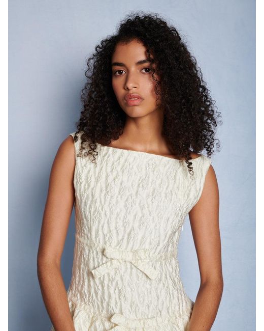 Sister Jane White Dream Vitsippa Jacquard Bubble Dress