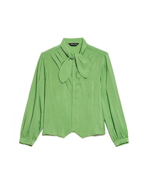 Sister Jane Green Paper Pleat Blouse