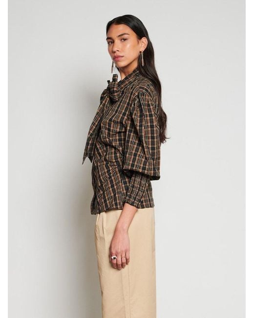 Sister Jane Brown Ghospell Tamara Bow Blouse