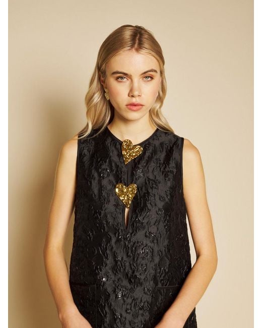 Sister Jane Natural Marguerite Jacquard Mini Dress