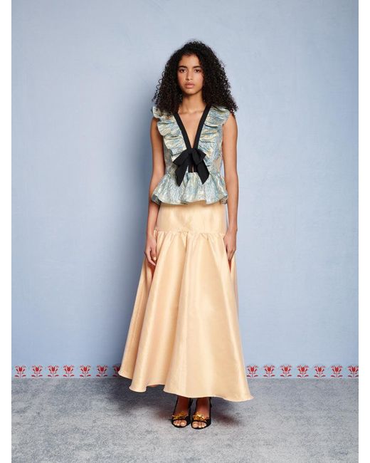 Sister Jane Dream Bluebell Jacquard Bow Top