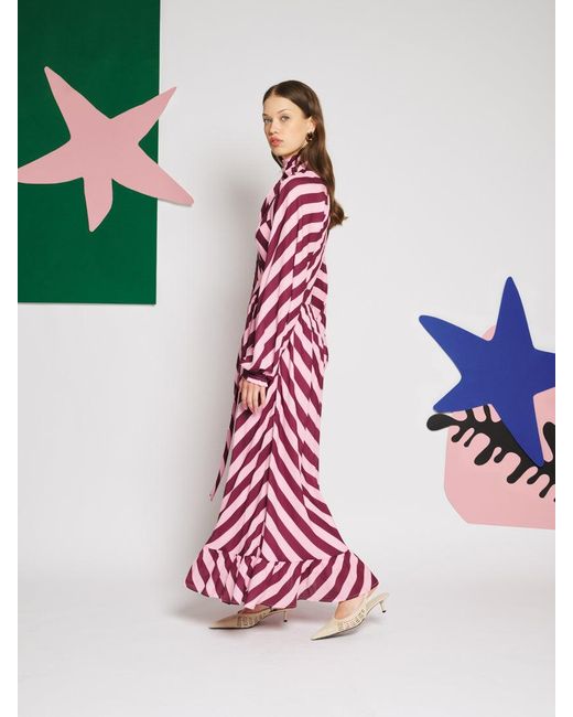 Sister Jane Pink Menton Stripe Maxi Dress