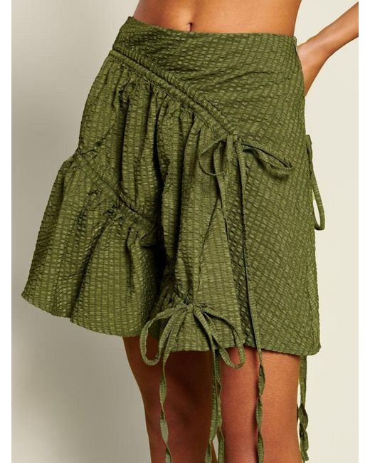 Sister Jane Green Ghospell Maz Ruched Mini Skirt