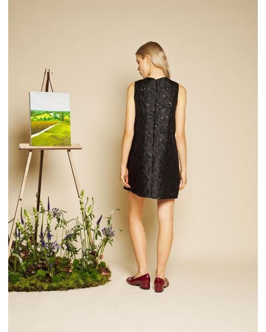 Sister Jane Natural Marguerite Jacquard Mini Dress