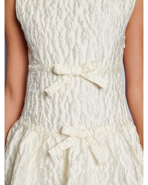 Sister Jane White Dream Vitsippa Jacquard Bubble Dress