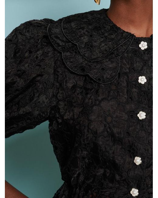 Sister Jane Green Dream Peach Flower Blouse