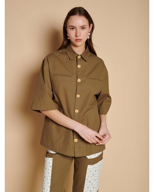 Sister Jane Natural Folke Boxy Shirt