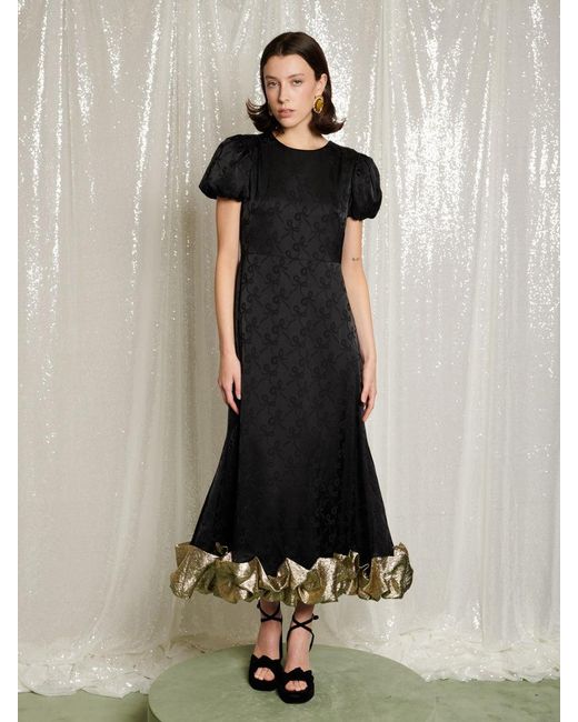 Sister Jane Multicolor Gilded Ruffle Midi Dress