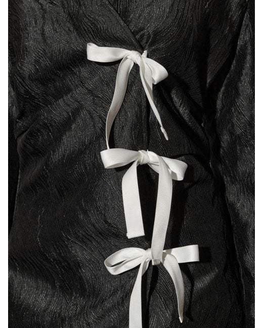 Sister Jane Black Ghospell Julie Wrap Mini Dress