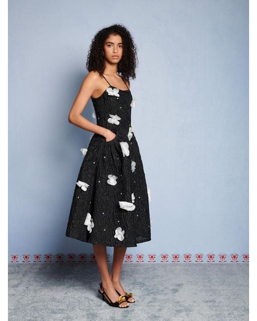 Sister Jane Blue Dream Myra Applique Midi Dress