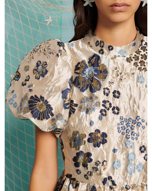 Sister Jane Blue Dream Carp Floral Maxi Dress
