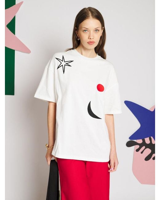 Sister Jane White Étienne Embroidery T-shirt