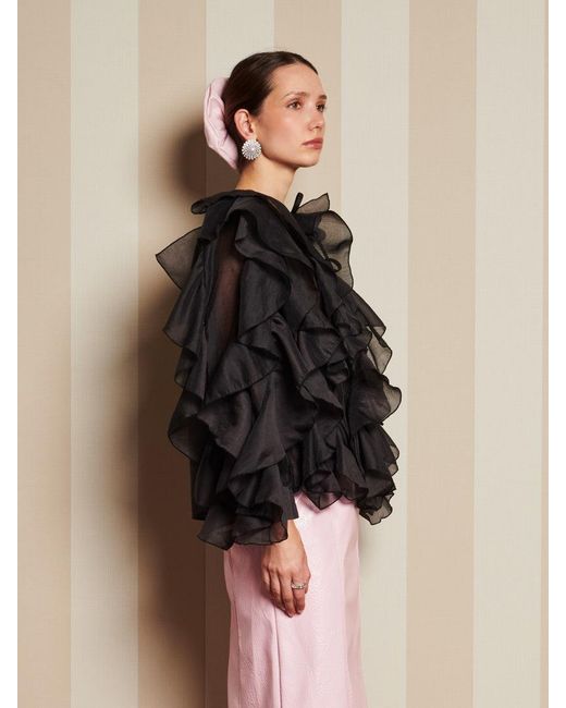 Sister Jane Black Dream Romance Ties Blouse