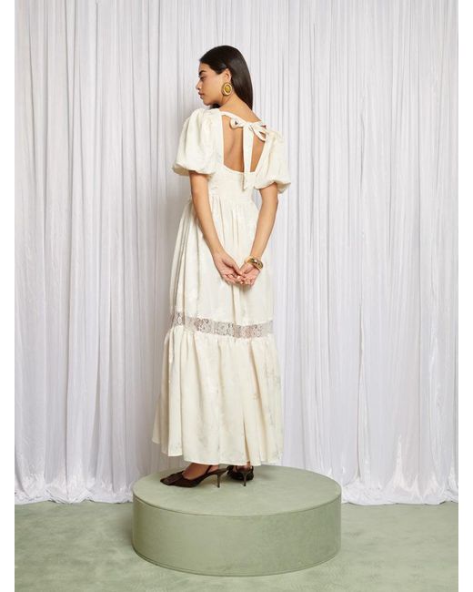 Sister Jane Natural Luna Lace Trim Dress