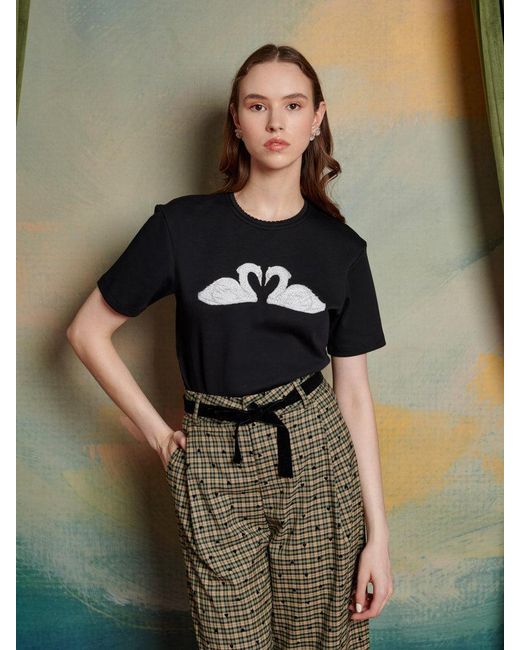 Sister Jane Green Ivan Swan T-shirt