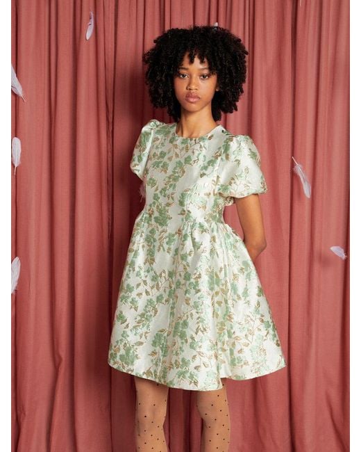 ワンピース sister jane Eider Jacquard Mini Dress Sister Jane Eider Jacquard Mini Dress in Red | Lyst