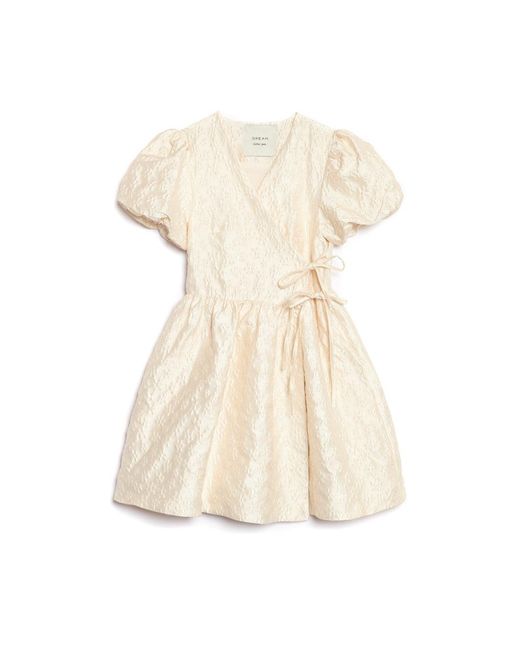 Sister Jane Red Dream Lilith Jacquard Wrap Dress