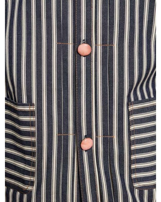 Sister Jane Blue Luis Striped Lightweight Jacket