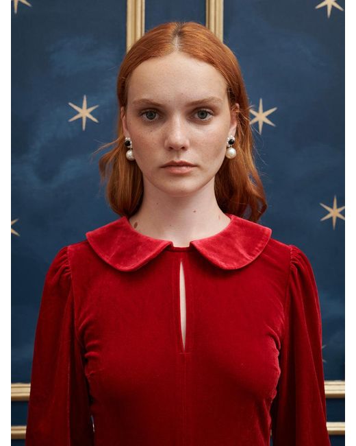 Sister Jane Blue Ballad Velvet Jumpsuit